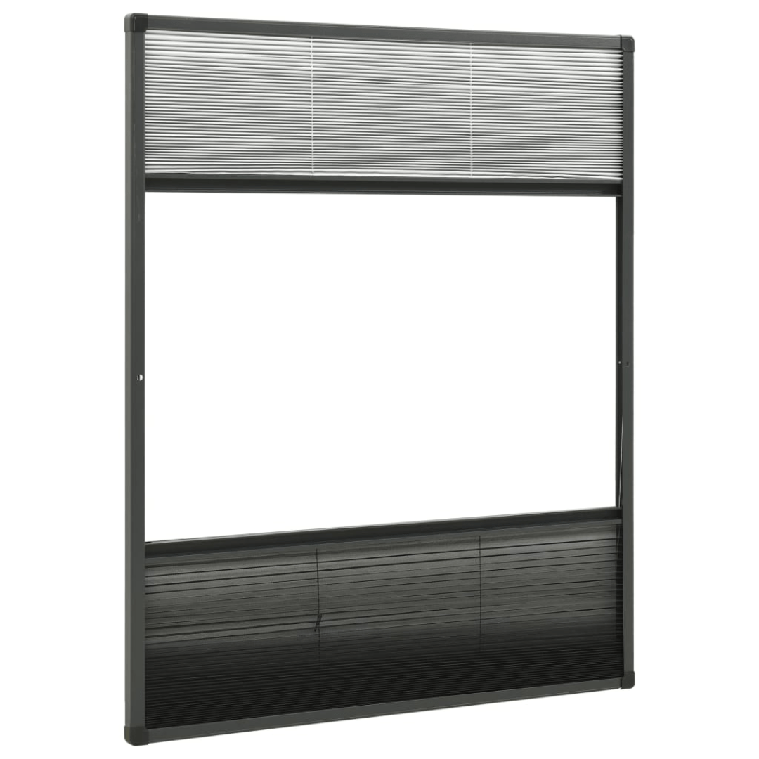 Moustiquaire plissée pour fenêtre aluminium avec auvent, vue 5