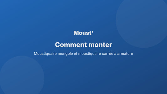 Schéma d'installation d'une moustiquaire mongole