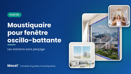 Moustiquaire magnétique sur une fenêtre oscillo-battante