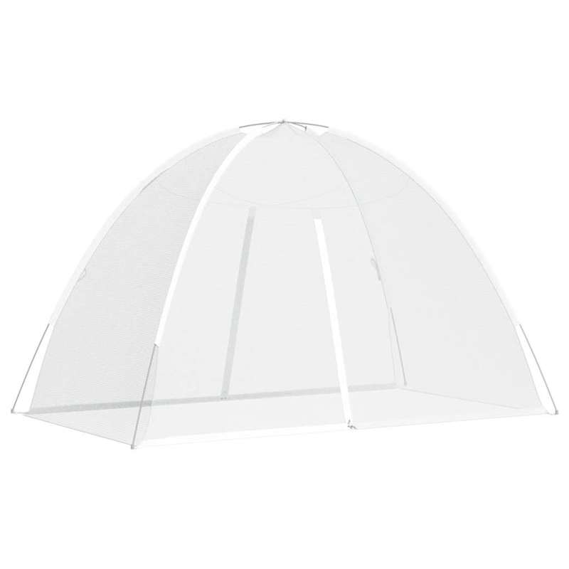 Moustiquaires pyramidales blanche 200X120X130cm avec portes