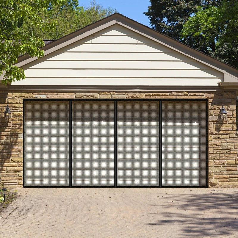 Moustiquaire de porte de garage pavillon magnétique
