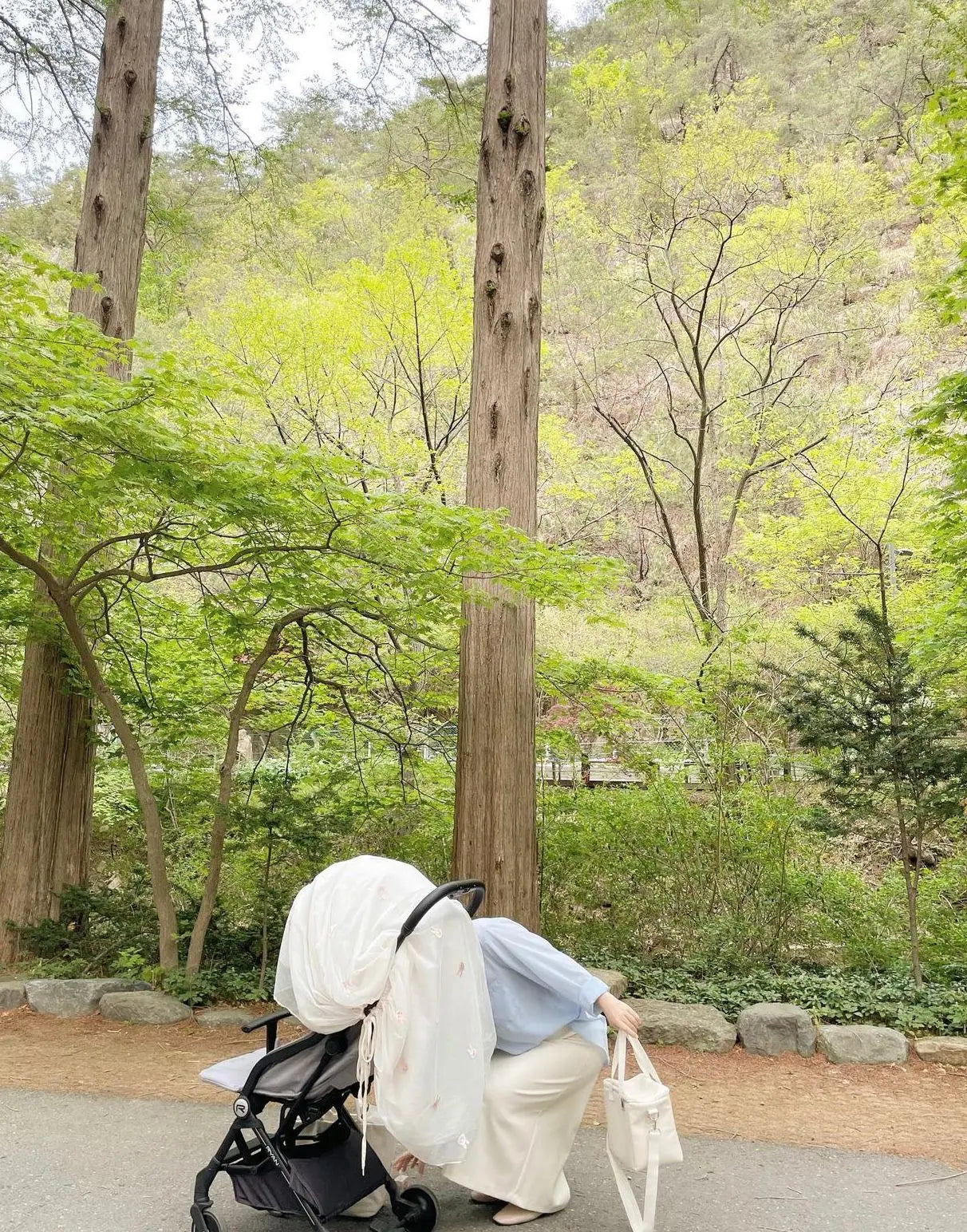 Rabbit pattern stroller mosquito net