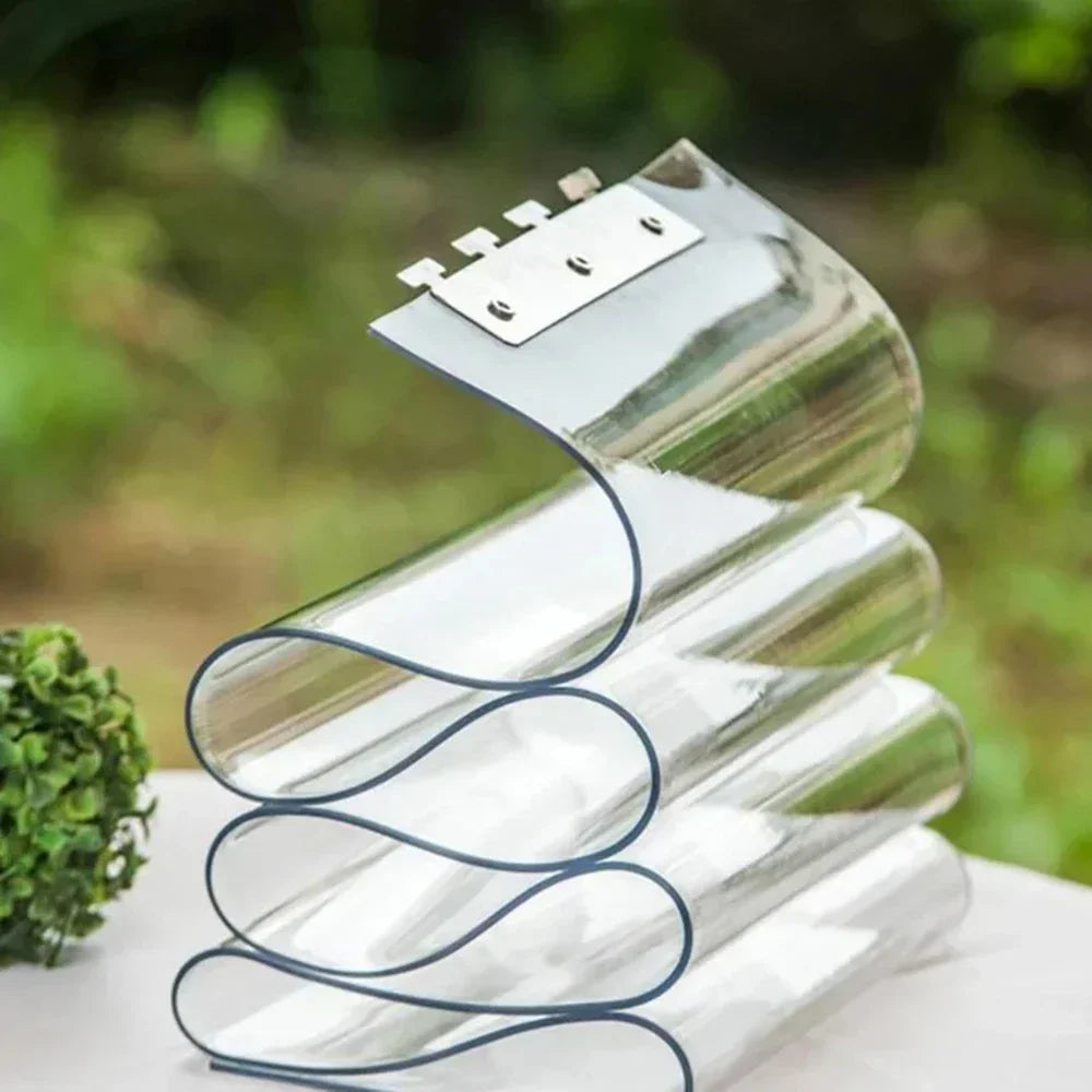 Rideau à lanières PVC transparent anti-insectes