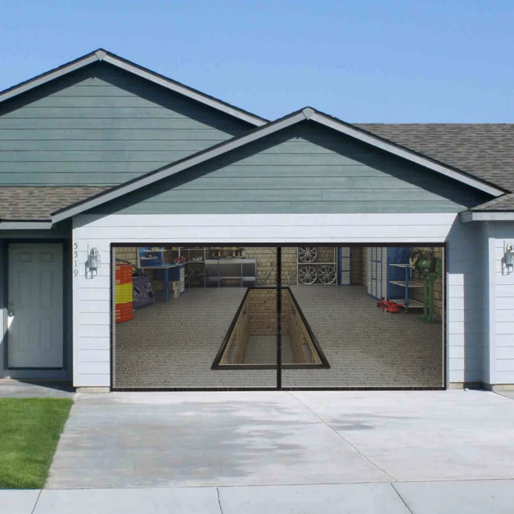 Garage door mosquito net 2x4m