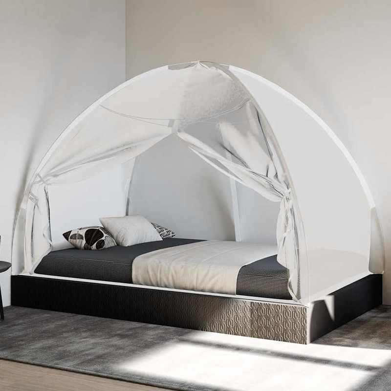 Moustiquaires pyramidales blanche 200X120X130cm avec portes