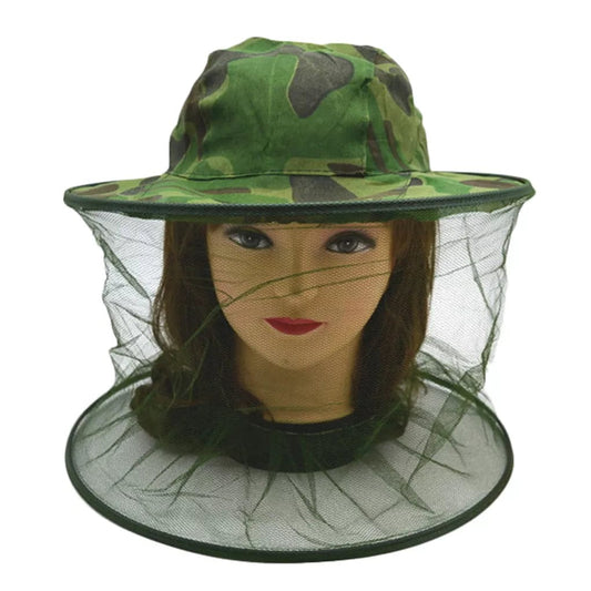 Chapeau en maille anti-insectes et filet