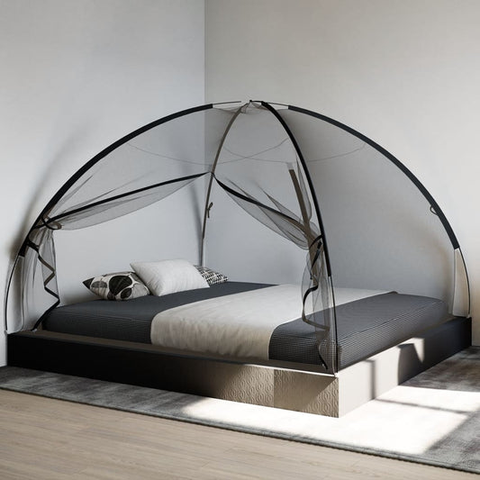 Moustiquaire 2 portes 200 x 180 x 135 cm Noir