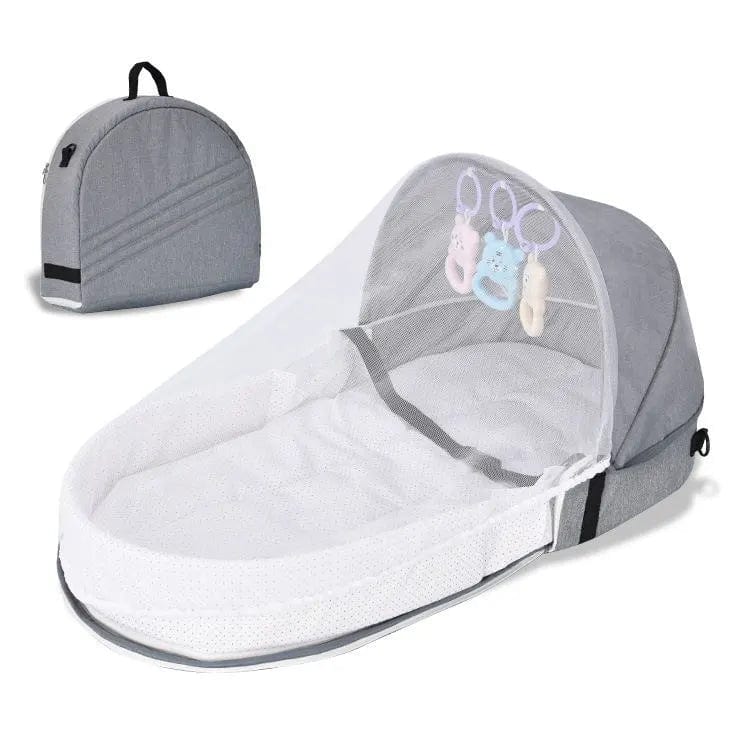 Moust' Moustiquaire Gris Lit berceaux moustiquaire bébé pliable