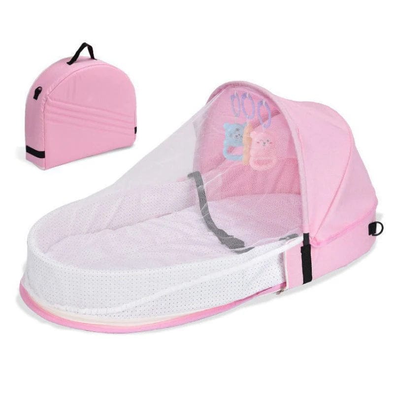 Moust' Moustiquaire Rose Lit berceaux moustiquaire bébé pliable