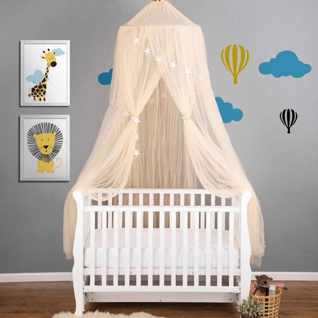 Moustiquaire Moustiquaire Khaki / H240cm / 60cm de diamètre Moustiquaire couronne de princesse en maille khaki