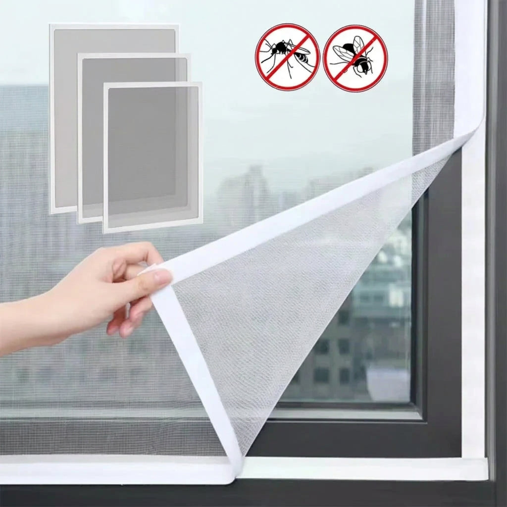 Moustiquaire fenêtre blanche auto-adhésive sur mesure