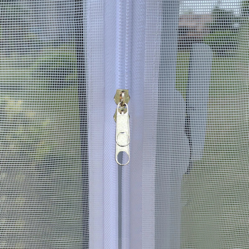 Moustiquaire fenêtre blanche à fermeture éclair, vue 12