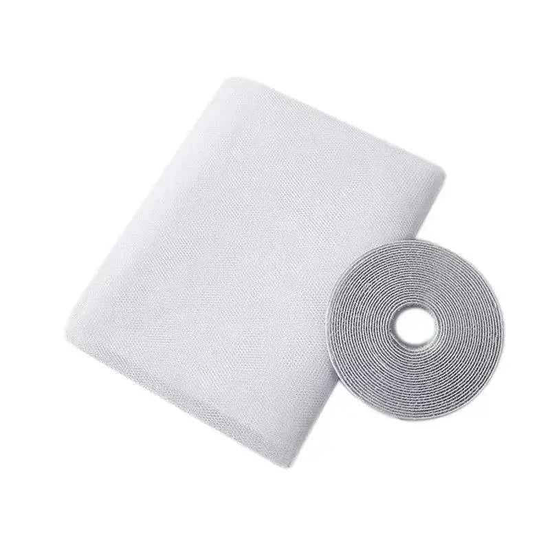 Moustiquaire fenêtre invisible autocollante 130 x 150 cm (lot de 3), blanc