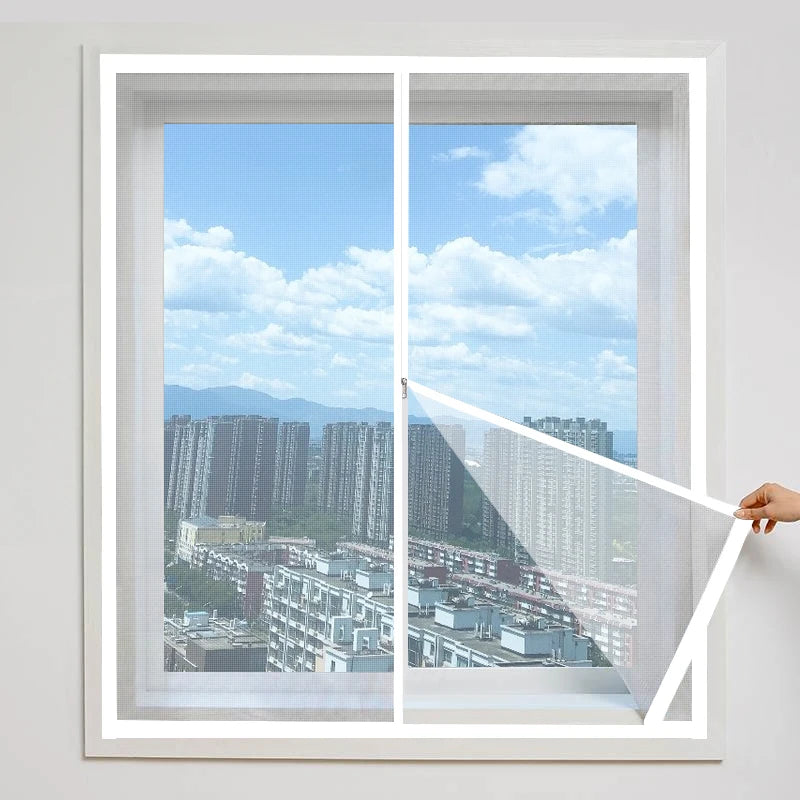 Moustiquaire fenêtre zippée sans perçage grandes dimensions, vue 10