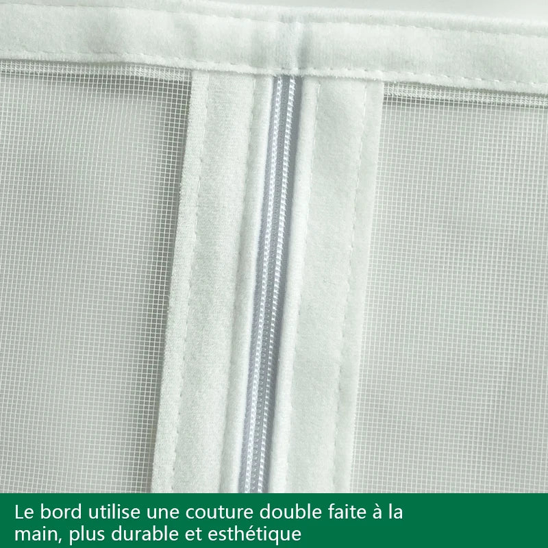 Moustiquaire fenêtre zippée sans perçage grandes dimensions, vue 4