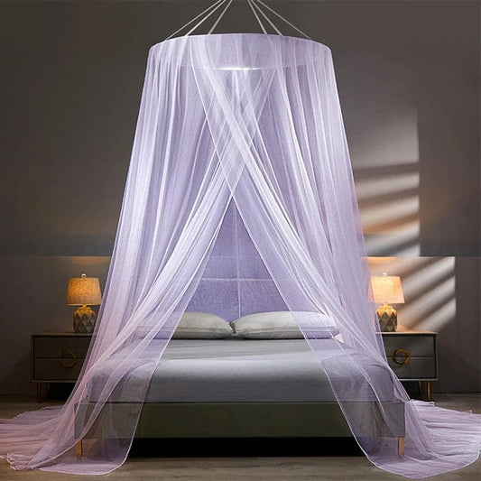 Moustiquaire grand lit double, violet