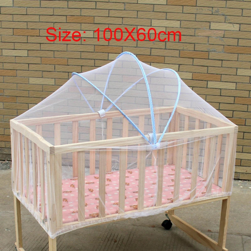 Moustiquaire lit bébé à bord élastique ou à arceaux, à arceaux, lit 100 x 60 cm