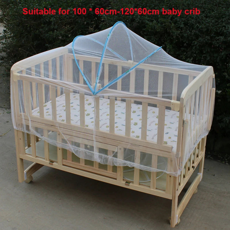 Moustiquaire lit bébé à bord élastique ou à arceaux, à arceaux, lit 120 x 60 cm