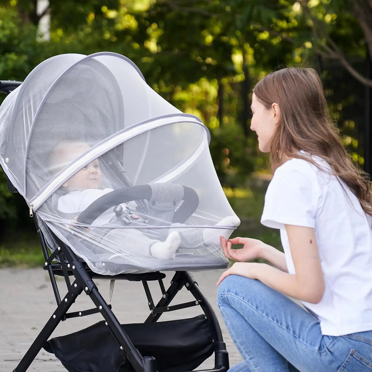 Moustiquaire lit bébé universelle à double fermeture éclair, vue 6