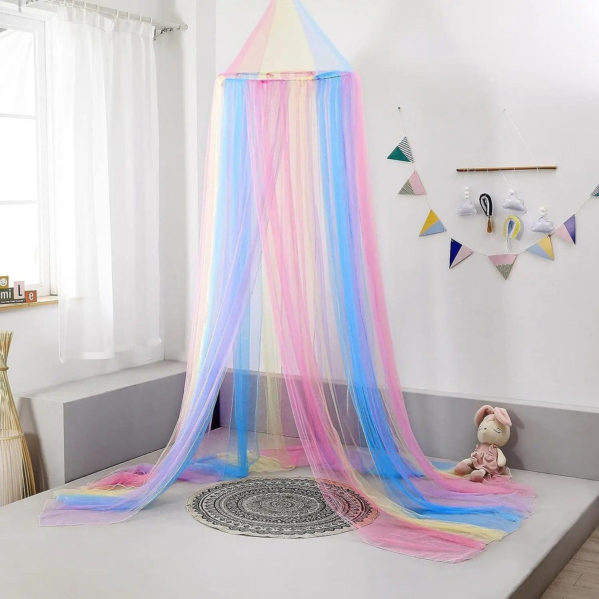 Moustiquaire lit enfant arc-en-ciel, vue 4