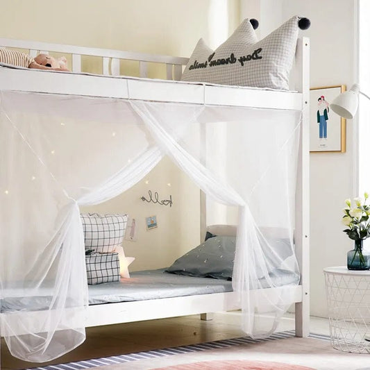 Moustiquaire lit superposé pour enfants, blanc