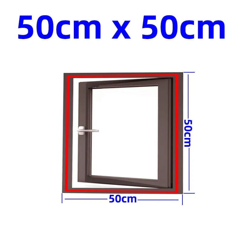 Moust' Moustiquaire 50cm x H 50cm / Cadre blanc filet blanc Moustiquaire magnétique amovible et lavable pour fenêtre