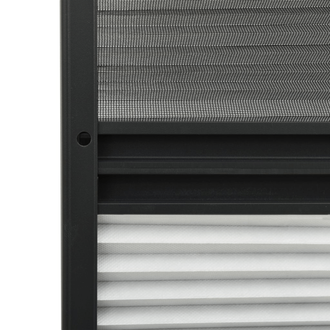 Moustiquaire plissée pour fenêtre aluminium avec auvent, vue 6