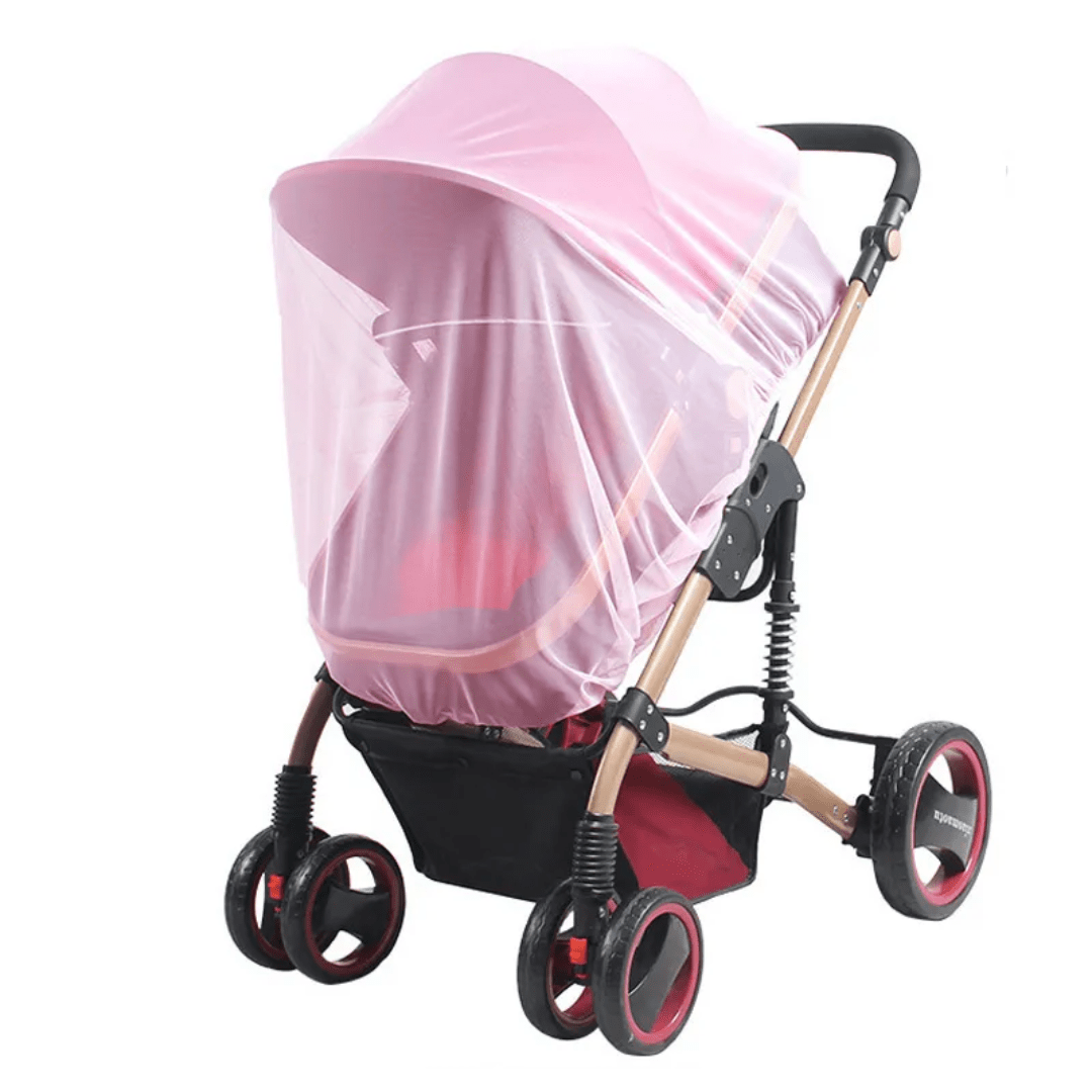 Moustiquaire pour poussette de bébé, blanc