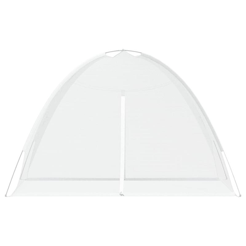 Moustiquaires pyramidales blanche 200X120X130cm avec portes, vue 3