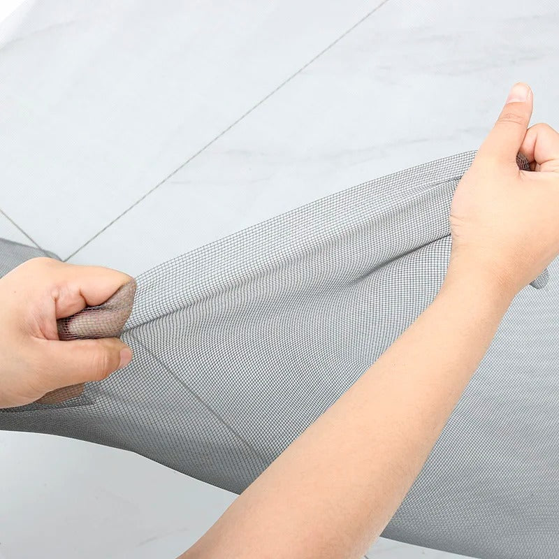 Rouleau de maille de moustiquaire gris multifonctionnel, gris