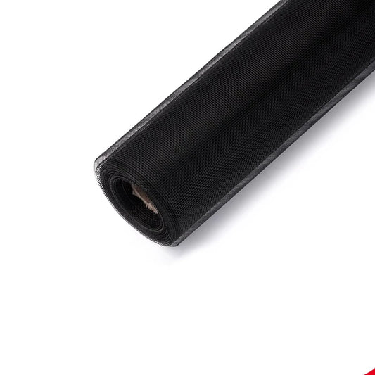 Rouleau de maille de moustiquaire noir multifonctionnel, noir