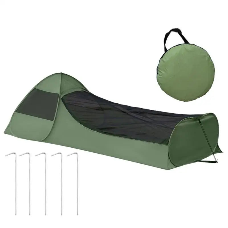 Sac de couchage moustiquaire pop-up, vert